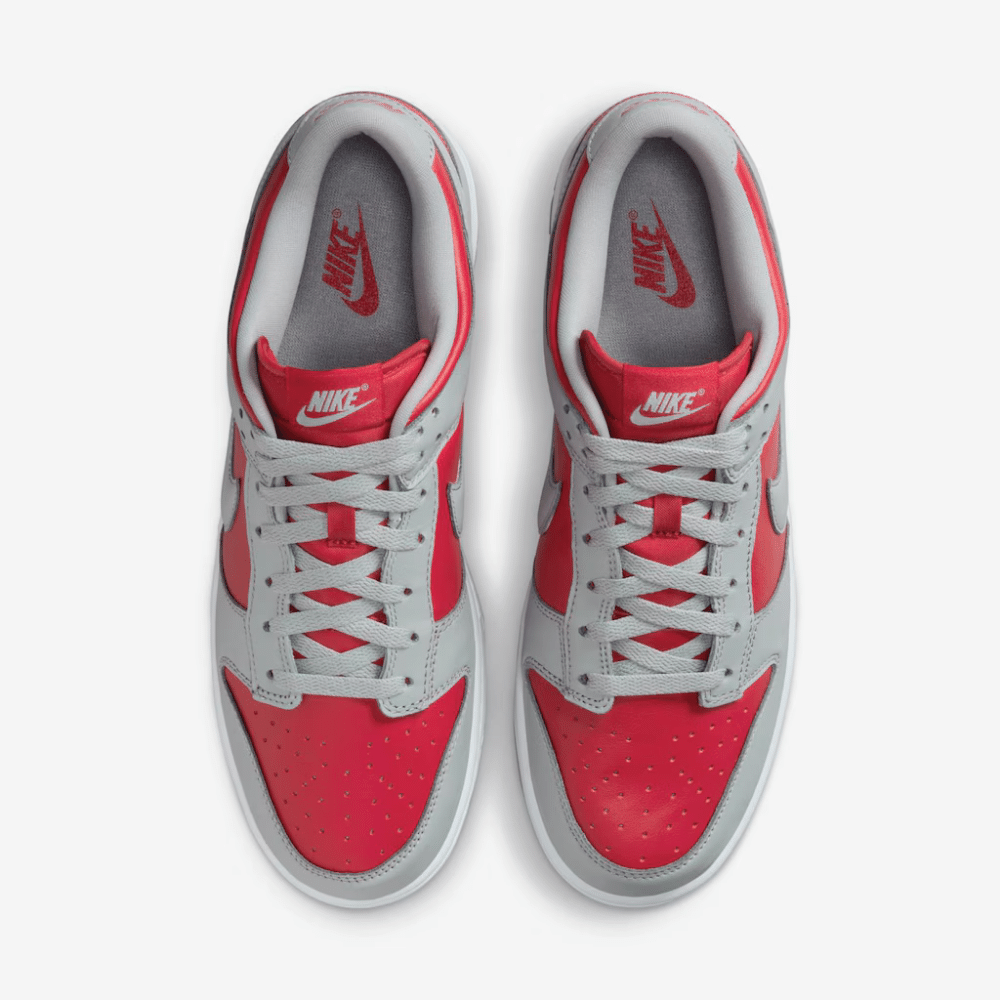 Nike Dunk Low Varsity Red and Silver